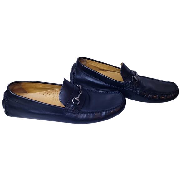 COLE HAAN Driver Moccasins Horse Bit Loafers Black Leather Men's Size 11M ~ VGUC - Picture 6 of 14